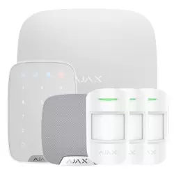 Kit Hub Ajax + 3 MotionProtect + Clavier + HomeSiren