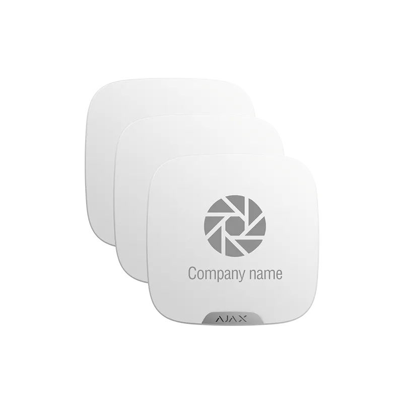 Pack 10 cubiertas personalizables para sirena exterior - Color blanco - Apto para uso exterior - No incluye sirena