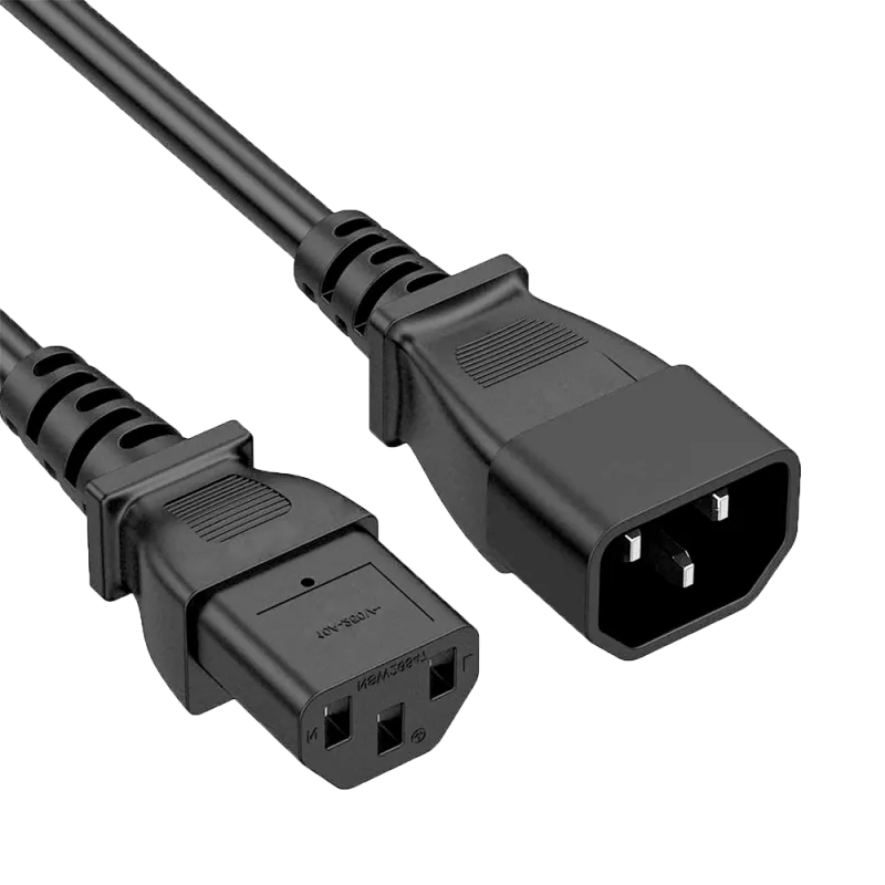 Cable de alimentacion - Para CPU - Conector C13 a C14 - 250VAC / 10A - 200cm de largo