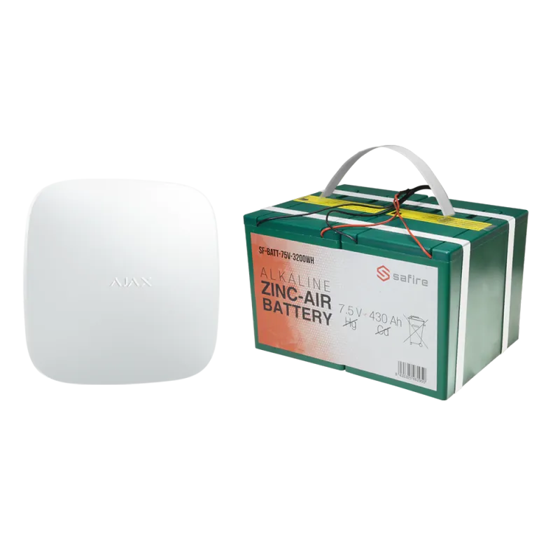 Kit de alarma autónomo - Hub 2 de 6V y batería larga duración - Fácil instalación - Duración hasta 12 meses - Batería...