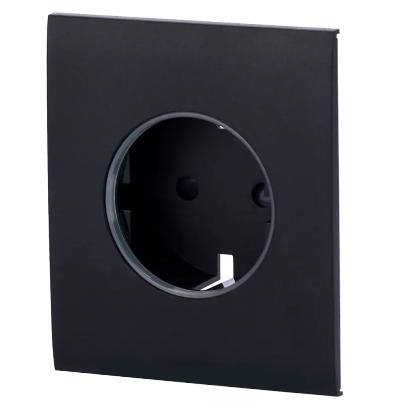 Tapa central para enchufe inteligente tipo F - Compatible con AJ-OUTLETCORE-SMART - Indicador LED sobre estado del en...