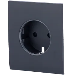 Tapa central para enchufe inteligente tipo F - Compatible con AJ-OUTLETCORE-SMART - Indicador LED sobre estado del en...