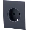 Tapa central para enchufe inteligente tipo F - Compatible con AJ-OUTLETCORE-SMART - Indicador LED sobre estado del en...