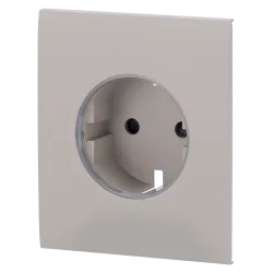 Tapa central para enchufe inteligente tipo F - Compatible con AJ-OUTLETCORE-SMART - Indicador LED sobre estado del en...
