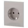 Tapa central para enchufe inteligente tipo F - Compatible con AJ-OUTLETCORE-SMART - Indicador LED sobre estado del en...