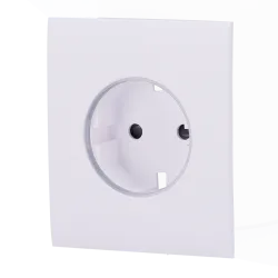 Tapa central para enchufe inteligente tipo F - Compatible con AJ-OUTLETCORE-SMART - Indicador LED sobre estado del en...