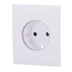 Tapa central para enchufe básico tipo F - Compatible con AJ-OUTLETCORE-BASIC - Protección contra polvo, salpicaduras,...