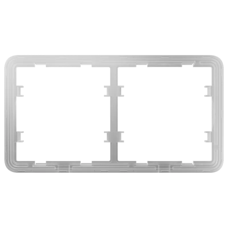 Marco para dos dispositivos - Compatible con AJ-SIDEBUTTON o AJ-SIDECOVER - Ajax - LightSwitch Frame (2 seats)
