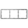 Marco para tres dispositivos - Compatible con: - 2 x AJ-SIDEBUTTON o AJ-SIDECOVER - 1 x AJ-CENTERBUTTON o AJ-CENTERC...