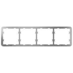 Marco para cuatro dispositivos - Compatible con 2 x AJ-SIDEBUTTON - Compatible con 2 x AJ-CENTERBUTTON - Ajax - Light...