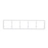 Marco para cinco dispositivos - Compatible con 2 x AJ-SIDEBUTTON - Compatible con 3 x AJ-CENTERBUTTON - Ajax - LightS...