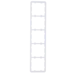 Marco vertical para cinco dispositivos - Compatible con 2 x AJ-SIDEBUTTON-...-VERT - Compatible con 3 x AJ-CENTERBUTT...