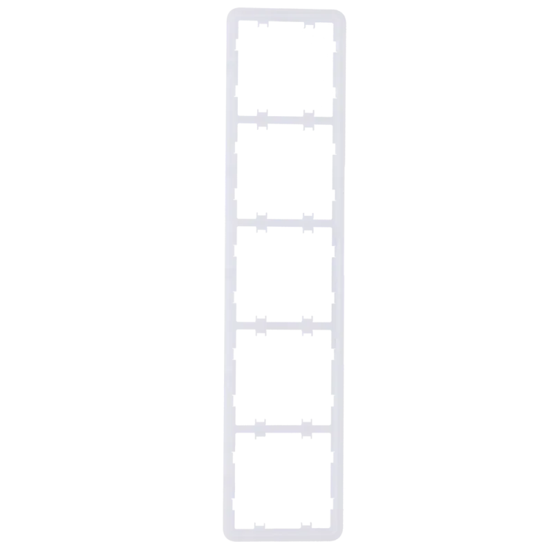 Marco vertical para cinco dispositivos - Compatible con 2 x AJ-SIDEBUTTON-...-VERT - Compatible con 3 x AJ-CENTERBUTT...