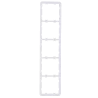 Marco vertical para cinco dispositivos - Compatible con 2 x AJ-SIDEBUTTON-...-VERT - Compatible con 3 x AJ-CENTERBUTT...