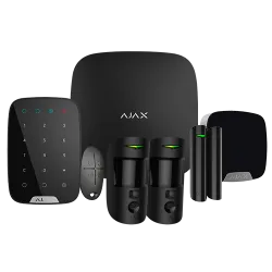 Kit de alarma profesional - Certificado Grado 2 - Comunicación Ethernet y dual SIM GPRS - Inalámbrico 868 MHz Jewelle...