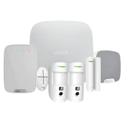 Kit de alarma profesional - Certificado Grado 2 - Comunicación Ethernet y dual SIM GPRS - Inalámbrico 868 MHz Jewelle...