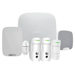 Kit de alarma profesional - Certificado Grado 2 - Comunicación Ethernet / dual SIM - Inalámbrico 868 MHz Jeweller y W...