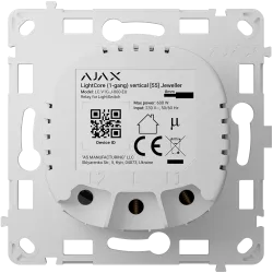 Relé interruptor inteligente simple vertical - Inalámbrico 868 MHz Jeweller - Alcance de comunicación hasta 1100 m - ...