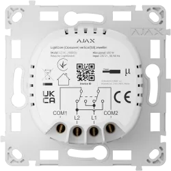 Relé para interruptor de luz de cruce vertical - Inalámbrico 868 MHz Jeweller - Alcance de comunicación hasta 1100 m ...