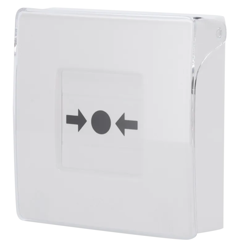 Botón manual de alarma de incendio blanco - Inalámbrico 868 MHz Jeweller - Botón alarma incendio o activador de escen...