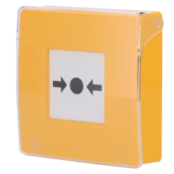 Botón manual de alarma de incendio amarillo - Inalámbrico 868 MHz Jeweller - Botón alarma incendio o activador de esc...