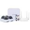 Kit de videovigilancia Ajax - Grabador Ajax de 8 canales - 4 cámaras turret WiFi de 2 Mpx Uniview - Router WiFi de ...