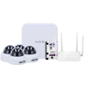Kit de videovigilancia Ajax - Grabador Ajax de 8 canales - 4 cámaras turret WiFi de 2 Mpx Uniview - Router WiFi de ...