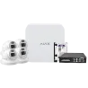 Kit de videovigilancia Ajax - Grabador Ajax de 8 canales - 4 cámaras turret de 4 Mpx Safire Smart DualLight - Switc...