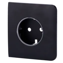 Tapa lateral para enchufe básico tipo F - Compatible con AJ-OUTLETCORE-BASIC - Protección contra polvo, salpicaduras,...