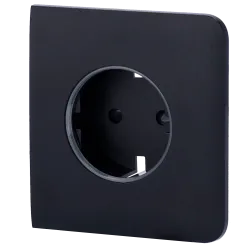 Tapa lateral para enchufe inteligente tipo F - Compatible con AJ-OUTLETCORE-SMART - Indicador LED sobre estado del en...