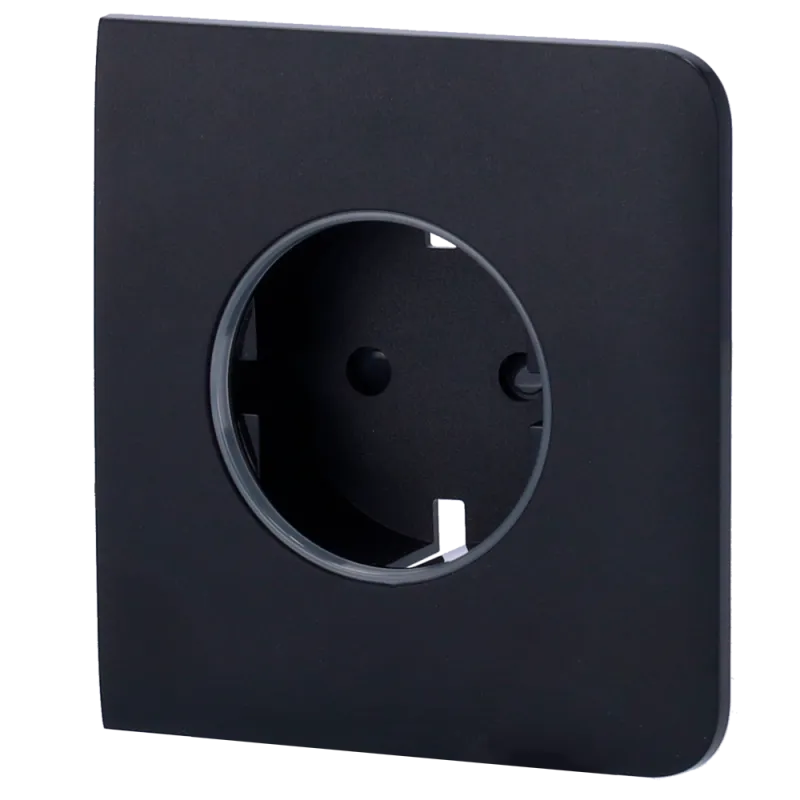 Tapa lateral para enchufe inteligente tipo F - Compatible con AJ-OUTLETCORE-SMART - Indicador LED sobre estado del en...