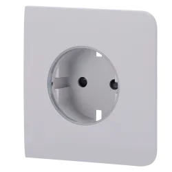 Tapa lateral para enchufe inteligente tipo F - Compatible con AJ-OUTLETCORE-SMART - Indicador LED sobre estado del en...