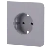 Tapa lateral para enchufe inteligente tipo F - Compatible con AJ-OUTLETCORE-SMART - Indicador LED sobre estado del en...