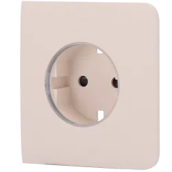 Tapa lateral para enchufe inteligente tipo F - Compatible con AJ-OUTLETCORE-SMART - Indicador LED sobre estado del en...