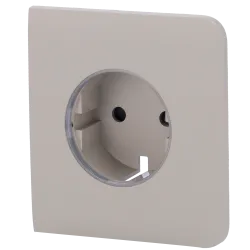 Tapa lateral para enchufe inteligente tipo F - Compatible con AJ-OUTLETCORE-SMART - Indicador LED sobre estado del en...