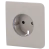 Tapa lateral para enchufe inteligente tipo F - Compatible con AJ-OUTLETCORE-SMART - Indicador LED sobre estado del en...