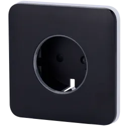 Tapa frontal para enchufe inteligente tipo F - Compatible con AJ-OUTLETCORE-SMART - Indicador LED sobre estado del en...
