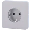 Tapa frontal para enchufe inteligente tipo F - Compatible con AJ-OUTLETCORE-SMART - Indicador LED sobre estado del en...