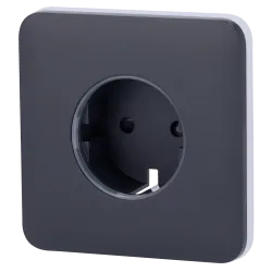 Tapa frontal para enchufe inteligente tipo F - Compatible con AJ-OUTLETCORE-SMART - Indicador LED sobre estado del en...