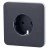 Tapa frontal para enchufe inteligente tipo F - Compatible con AJ-OUTLETCORE-SMART - Indicador LED sobre estado del en...