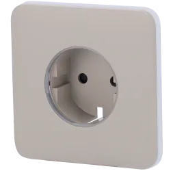 Tapa frontal para enchufe inteligente tipo F - Compatible con AJ-OUTLETCORE-SMART - Indicador LED sobre estado del en...