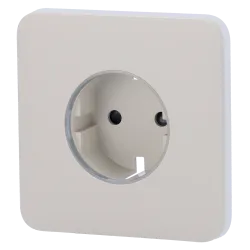 Tapa frontal para enchufe inteligente tipo F - Compatible con AJ-OUTLETCORE-SMART - Indicador LED sobre estado del en...