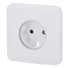 Tapa frontal para enchufe inteligente tipo F - Compatible con AJ-OUTLETCORE-SMART - Indicador LED sobre estado del en...