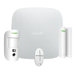 Kit de alarma profesional - Certificado Grado 2 - Comunicación Ethernet y dual SIM 4G (LTE) - Inalámbrico 868 MHz Jew...
