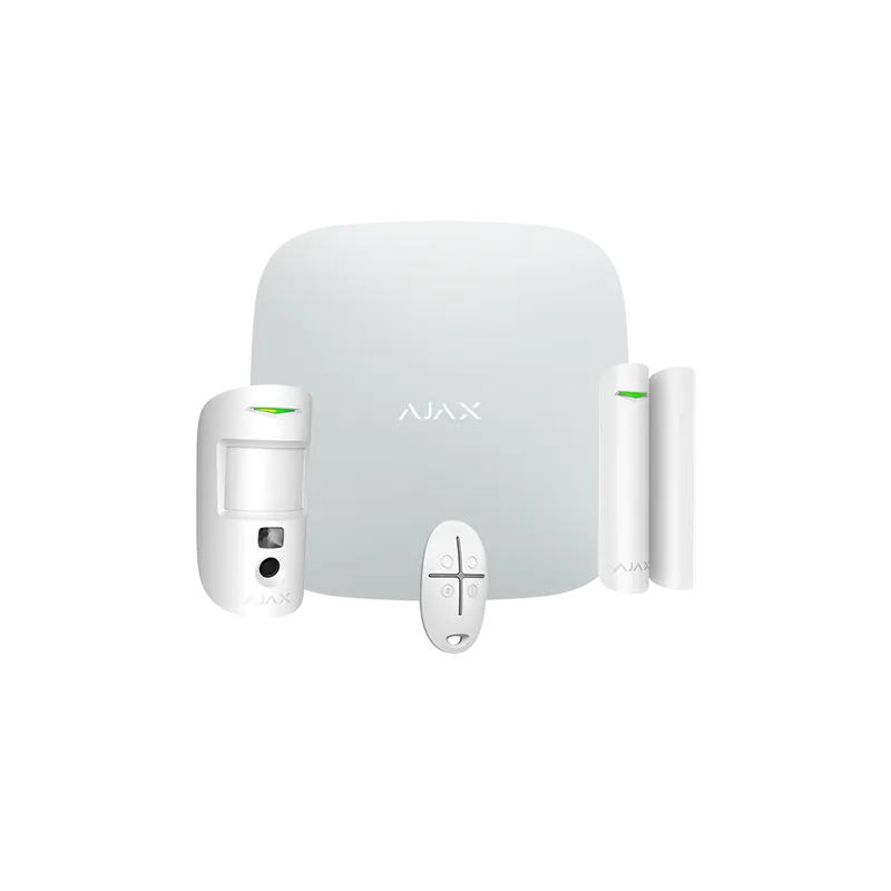 Kit de alarma profesional - Certificado Grado 2 - Comunicación Ethernet y dual SIM 4G (LTE) - Inalámbrico 868 MHz Jew...