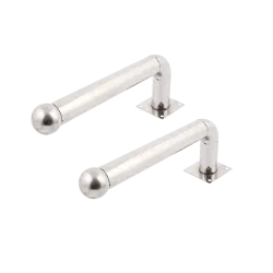 Soporte para barrera modelo L - 2 unidades - Acero inoxidable - Compatible con detectores de 2 haces - Compatible con...