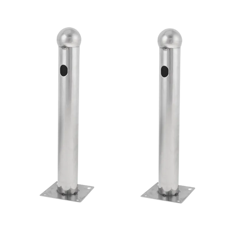 Soporte para barrera modelo T - 2 unidades - Acero inoxidable - Compatible con detectores de 2 haces - Compatible con...