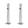 Soporte para barrera modelo T - 2 unidades - Acero inoxidable - Compatible con detectores de 2 haces - Compatible con...