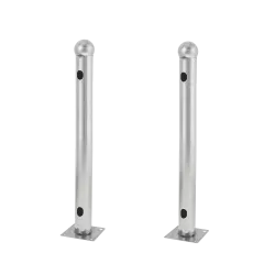 Soporte para barrera modelo T - 2 unidades - Acero inoxidable - Compatible con detectores de 3/4 haces - Compatible c...