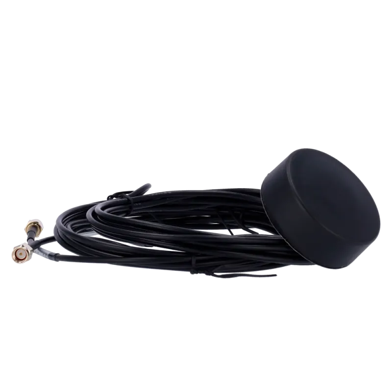 Antena 4G con GPS - Frecuencia 698-2700MHz - Conector SMA Macho - Montaje en techo de vehículo - Ganancia +-3dBi - Ca...